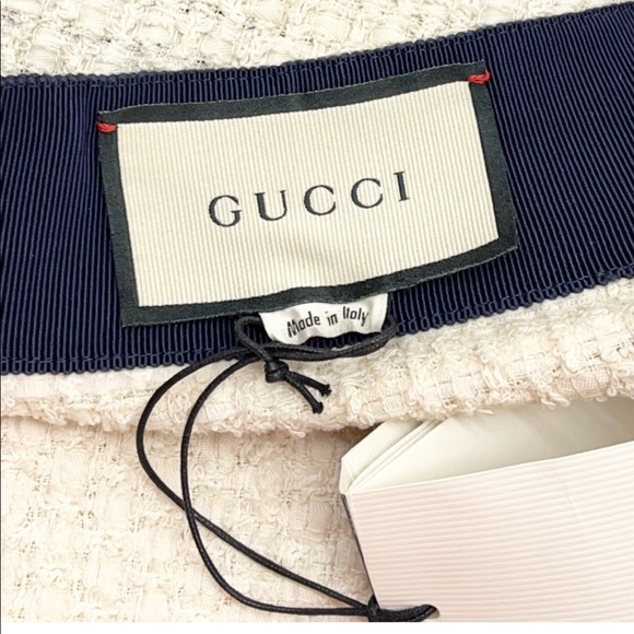 Gucci Web Ivory Light Tweed Gardenia Casual Dress - Picture 6 of 13